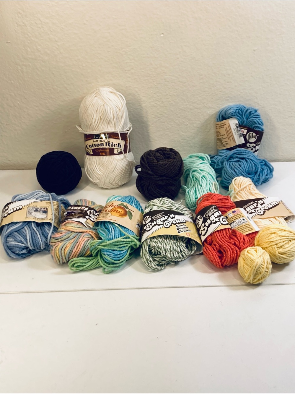 1 NWT Cotton Blend PLUS 230g 100% Cotton Yarn Leftovers
